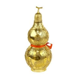 I-mart Brass Gourd For Feng Shui Wu Lou hulu lou Shui Feng Shui Decorative Products 5.5 Inches