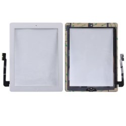 Controller Button + Home Key Button Pcb Membrane Flex Cable + Touch Panel Installation Adhesive Touch Panel For New Ipad Ipad 3 White
