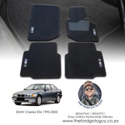 BMW 3 Series E36 1990-2000 Custom Rubber Floor Mats For