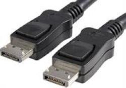 Manhattan 1m DisplayPort 20-Pin Male to DisplayPort 20-Pin Male Monitor Cable in Black