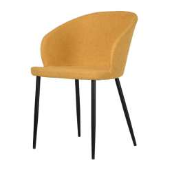 Vogue Upholstered Dining Chair Green Orange Yellow Brown - Brown
