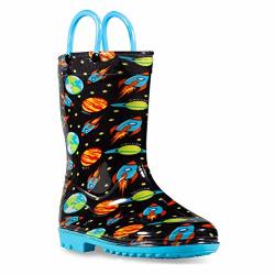 Zoogs Children's Rain Boots Handles Little Kids & Toddlers Boys & Girls