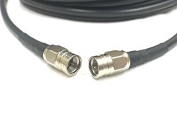 35 Foot Canare F-type 75 Ohm Coaxial Satellite Tv Cable Made With Belden 1694A RG6 Broadcast 4K Cable By Custom Cable Connection