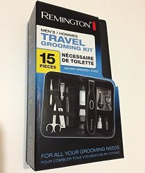 Remington Travel Grooming Kit TLG-110 15-PC Trimmer Beard Nose Ears Mustache New