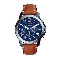 Fossil Grant Chronograph Light Brown Leather Men's Watch FS5151