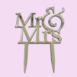 Mr & Mrs Cake Topper Wood Or Acrylic