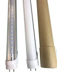Cida T8 LED Tube For 2 Feet 24 Inches 9W 48PCS LED 6000K For The White 800-1000 Lumens 50 000 Hours LED Tube Transparent