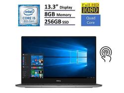 Dell XPS 13 9360 Laptop - 13.3 Anti-glare Infinityedge Touchscreen Fhd 1920X1080 Intel Quad-core I5-8250U 256GB Nvme Pcie M.2 SSD 8GB RAM Backlit Keyboard