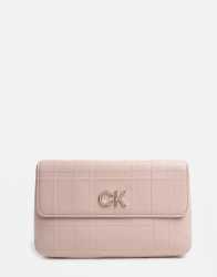 Calvin Klein Re-lock Pink Crossbody Quilt Bag - One Size Fits All Pink