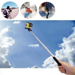 Handheld Selfie Camera Monopod Stick 20-97cm With Adapter Extendable Pole For Gopro Hero4 Session