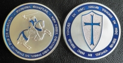 Templar Masonic 4 Silver Clad Steel Coin 1tr.oz Proof
