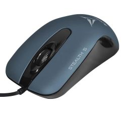 Alcatroz STEALTH5MB Stealth 5 Silent Wired USB Mouse - Metallic Blue