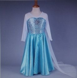 Elsa From Frozen Princess Dress - Age 7-8