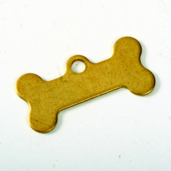 ToolHome Key Tag Doggy Bone Solid Brass