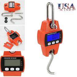 Fencia MINI Digital Scale 660LBS Crane Scale 300KG Industrial Hook Hanging Weight Weighing Scale Digital Lcd Displayus Shipping