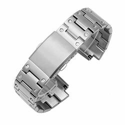Sikai Replacement Band For Casio G-shock GW-M5610 G-5600 GB-5600 GLX-5600 GLS-5600 Series Watch 316L Stainless Steel Strap For Casio G-shock 5610 Series Watch Silver Band