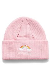 Bunny Rainbow Beanie - Pink 