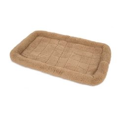 Petmate Snoozzy Faux Sheepskin Bolster Kennel Mat Small - Cream