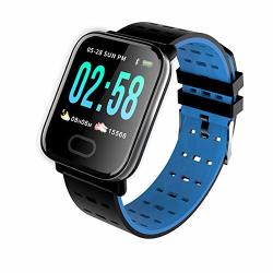 Aoile A6 IP67 Waterproof Smart Watch Heart Rate Monitor Bracelet Wristband For Android Ios Blue