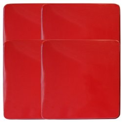 Reston Lloyd Square Gas Stove Burner Cover Set Set Of 4 Red