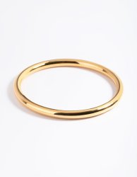 Goldair Gold Plated Stainless Steel Statement Round Bangle