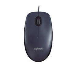 Logitech USB Mouse M90 Grey-black