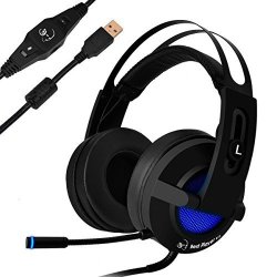 PC Gaming Headset|redhoney 7.1 Overhead Gaming Headset|led Gaming Headphones|surround Sound Stereo Games Headphone With MIC For PS4 PC Mac Laptop