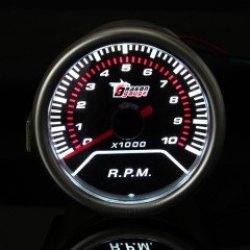 2 Inch 52MM Universal Red LED Tachometer Car Gauge Meter 0-10000RPM