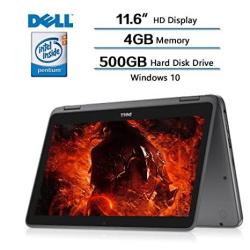 2018 Newest Dell Inspiron 11.6 2-IN-1 Convertible HD Touchscreen Laptop - Intel Quad-core Pentium N3710 1.6GHZ 4GB RAM 500GB Hdd Maxxaudio 802.11BGN Webcam Bluetooth HDMI Win 10