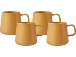 Maxwell & Williams Sala Mug Set Of 4 Mustard