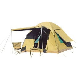 Bushtec Canvas Tent - Gemsbok + 2 Windows + Veranda - 6 Man