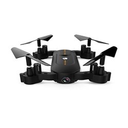 Sukeq S166 2.4GHZ 4AXIS Wifi Fpv HD Camera Wireless Headless Rc Quadcopter Brushless Drone With LED Night Light Black