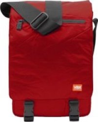 Vax Barcelona Entenza Vertical Messenger Bag For 12 Notebook Red