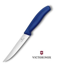 Victorinox Steak pizza Knife Blue Serrated - 12CM V6.7932.12
