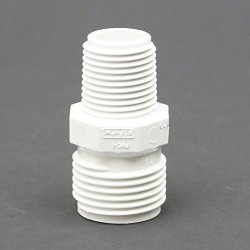 Schedule 40 PVC MHT x MPT Adapter-MHT Size:3/4"-MPT Size:1/2" 