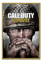 Call Of Duty Stonghold WW2 Poster Magnetic Notice Board Oak Framed - 96.5 X 66 Cms Approx 38 X 26 Inches