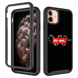 GUGU6JI Iphone 11 Case Fashion Snake With Super Pattern Design Shockproof Rugged Dual Layer Black Cover Soft Tpu + Hard PC Bumper Full-body Protective