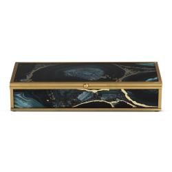 @home Box Agate Glass & Metal 25X11CM