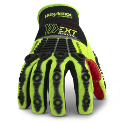Uvex Ext Rescue Barrier 4014 Safety Glove - Lime-black