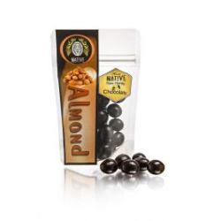 NATIVE Almonds Coated In Raw Honey Chocolate 100G