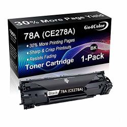 Compatible 78A Toner Cartridge CE278A Used For Hp Laserjet Pro M1536DNF P1606DN P1606N P1566 M1537DNF M1538DNF M1539DNF Printer 1-PACK Black By GO4COLOR