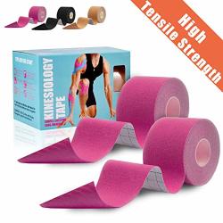 Kinesiology Tape Waterproof Breathable Athletic Tapes 2 Rolls Latex ...