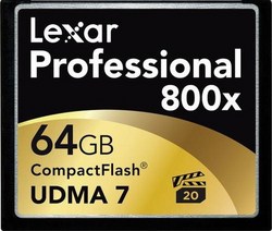 Lexar 64GB Professional 800X Compact Flash Card