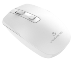 Volkano White Rechargeable Wireless Mouse - Granite Series