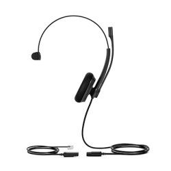 Yealink YHS34 Mono Headset With RJ-9 And Letherette Ear Cushions