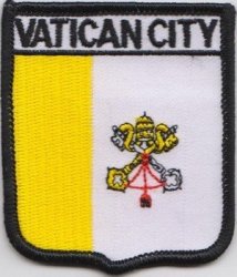 Vatican City Flag Embroidered Patch A279