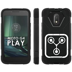 Motorola Moto G Play 4TH Gen Phone Cover Flux Capacitor - Black Hexo Hybrid Armor Phone Case For Motorola Moto G Play 4TH Gen