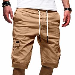 mens jogger cargo shorts