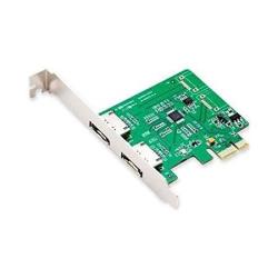 Syba SI-PEX40076 2 Esata III Ports Pci-e Controller Card With Marvell 9170 Chipset Software Raid With Standard And Low Profile Brackets
