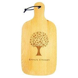Custom Cooking Family Gift Enter Name Better Kitchen Personalized Paddle Shaped Wooden Cutting Board For Wedding Gifts Anniversary Gift Housewarming Gift Bridal Shower Gifts